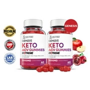 (2 Pack) Genesis Keto Extreme ACV Gummies 2000mg Dietary Supplement 120 Gummys