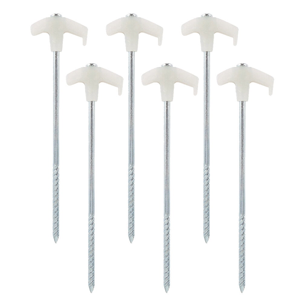 TAILTOSS  Fluorescent Tent Nails Silver for Camping and Hiking Sturdy and Safe At Night