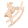 thumbnail image 1 of Minkissy Miniature Rocking Horse Rocking Horse Model Birch Wood 1Set for Photographers in Miniature Scene Photography, 1 of 6
