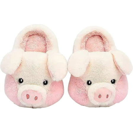 

PIKADINGNIS Adult Cotton Slippers PIg Slippers Home Slippers Plush Slippers Animal Slippers