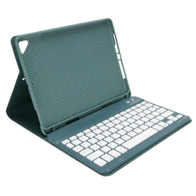 Wireless Tablet Keyboard Case, Magnetic 7 Color Light Tablet Keyboard Case for 9.7 Inch Tablets Pink,Green