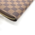 thumbnail image 4 of Pre-Owned LOUIS VUITTON Round Zipper Damier Zippy Wallet N41661 Louis Vuitton Brown Long LV (Good), 4 of 10
