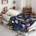 thumbnail image 4 of Ocean Shark Blanket for Boys, Soft Cozy Underwater Animal Fish Coral Shark Throw Blankets for Bed Couch, Birthday Shark Gifts for Girls Kids Teen 40X50 Inches, 4 of 6