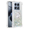 thumbnail image 2 of Case for FOXDOCK Xiaomi Poco X5 Pro Glitter Zipper Wallet Case with Short Hand Strap, 2 of 4