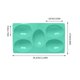 thumbnail image 1 of Molde de silicona para chocolate con forma de huevo de Pascua | Molde para hacer bolas de hielo, jabón y pasteles | Bandeja para hornear flexible antiadherente, 1 of 5