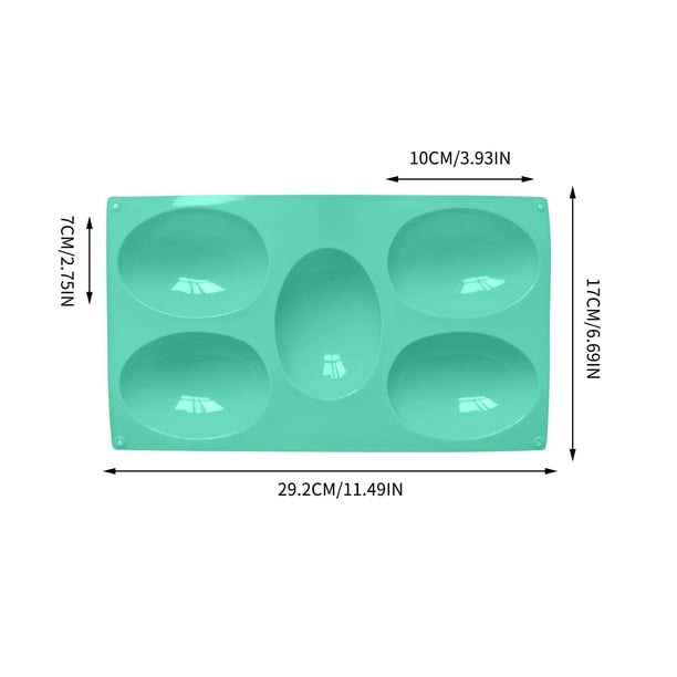 Molde de silicona para chocolate con forma de huevo de Pascua | Molde para hacer bolas de hielo, jabón y pasteles | Bandeja para hornear flexible antiadherente