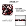 thumbnail image 5 of Lsque Snake And Rose Printed Tissue Box Cover Holder, Facial Paper Organizer Dispenser,Square with Bottom Belt, PVC Leather Decorative Organizer, 5 of 8