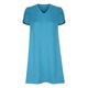 thumbnail image 3 of Puntoco Vestido De Manga Corta Con Cuello Redondo Y Manga De Pétalos Para Mujer Vestido De Manga Corta Con Cuello Redondo Azul Claro M,Regalos Para Mujer Joven, 3 of 5
