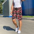 thumbnail image 6 of Sikiie Rose Flowers Mens Pajama Shorts, Lightweight Lounge Pant with Pockets Soft Sleep Pj Shorts for MenX-Large, 6 of 6