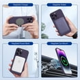 thumbnail image 3 of Magnetic Case Designed for iPhone 14 Pro Max Phone Case ,[Upgraded Enhanced Camera Protection],Shockproof Liquid Silicone Case 6.7 inch(Dark Purple Magnetic), 3 of 13