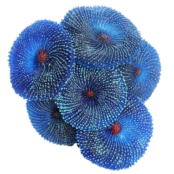 Aquarium Artificial Coral Fish Tank Landscape Decoration Plant Simulation Vivid Soft Coral Ornament Fish Tank Decoration Blue