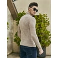 thumbnail image 4 of Uniexcosm Sweaters for Men Turtleneck Long Sleeve Knitted Sweater Pullover Male, 4 of 8