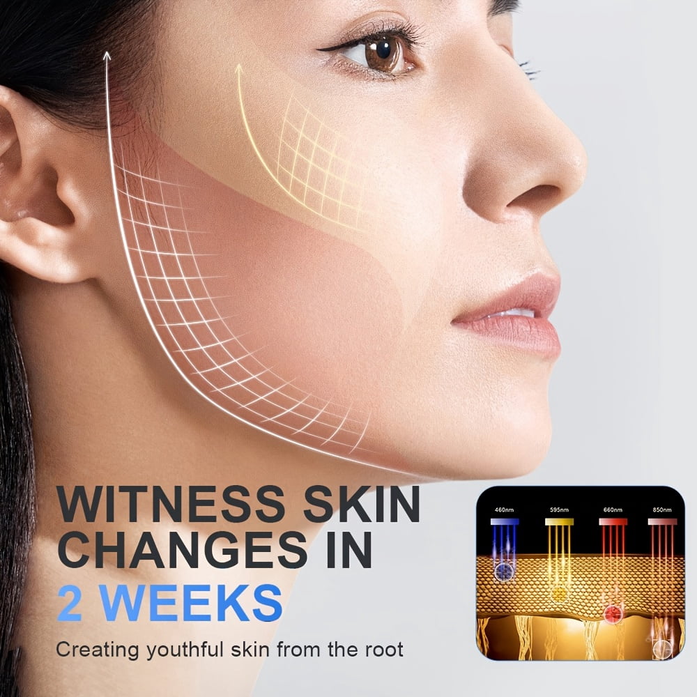 iKeener LED Hat & Face Mask with Red Light Treatment (660nm + 850nm) for Radiant Skin, Age-Defying Glow, and Healthy Hair Growth