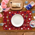 thumbnail image 3 of Sm:)e American Star Firework Summer Patriotic Fourth of July Placemats 12x18 Inch Set of 4 Red, 3 of 8