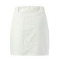 thumbnail image 5 of Sngxgn High Waist Skirt Women Mini Skirt(White,L), 5 of 6