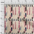thumbnail image 2 of oneOone Cotton Jersey Light Beige Fabric Abstract Stroke With Texture Craft Projects Decor Fabric Printed By The Yard 58 Inch Wide, 2 of 5