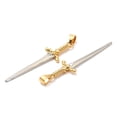 thumbnail image 3 of 5 pc Rack Plating Brass Pendants Long-Lasting Plated Lead Free & Cadmium Free Sword Charm Mixed color 42x10.5x2.5mm Hole: 4x3.5mm, 3 of 4