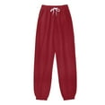 thumbnail image 4 of Sngxgn Womens Yoga Pants Wide Leg Loose Comfy Lounge Pants Workout Sweatpants for Women with Pockets(Red,XL), 4 of 4