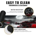 thumbnail image 4 of Japanese Desk Mat Riverside Full Moon Large Mouse Pad Gaming Mousepad Extended XL Keyboard Mat Computer Laptop Mouse Desktop Mat 31.5 X 11.8 Desk Decor, 4 of 6