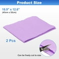 thumbnail image 2 of 2Pcs Premium Shammy Cloth for Car Drying 16.9" x 12.6" in Bags, Purple, 2 of 6