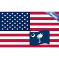 thumbnail image 2 of 5in X 3in America and New Mexico Flag Sticker Vinyl State Flags Decal, 2 of 2