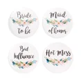 thumbnail image 3 of 16 Pack Bridal Wedding Party Pins Button Bridesmaid Gift 8 Floral Design 2.5", 3 of 6