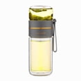 thumbnail image 1 of Botella de tetera de vidrio doble, taza de té con tetera, botella de té portátil, taza de té de viaje suelta con filtro, taza de té de doble uso Ormromra CPB-US-WZY130-4, 1 of 5