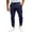 Dark Blue #69, variant on Evdexr Big and Tall Pants Mens Chino Pant Lightweight Fleece Running Sweatpants Drawstring Casual Elastic Waist Loose Trousers with Pockets Dark Blue M