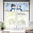 thumbnail image 2 of AshasdS Polyester Window Valance Curtain with Snowman and Winter Floral Design for Home Kitchen Living Room Bedroom Bathroom Decor 54x18 inch, 2 of 5