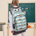 thumbnail image 7 of FORMRS Unisex School Backpack 17" Student Travel Bag with Laptop Compartment, Cartoon Train Pattern, 7 of 7