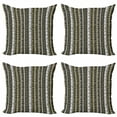 thumbnail image 1 of Abstract Throw Pillow Cushion Case Pack of 4, Vertical Stripes with Dots in Different Colors Retro Revival Line Art Ornament, Modern Accent Double-Sided Print, 4 Sizes, Multicolor, by Ambesonne, 1 of 6