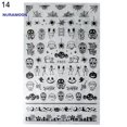 thumbnail image 1 of Nuramoon 1 Hoja De Pegatinas De Uñas De Halloween Patrón De Tema Autoadhesivo Papel Calabaza Fantasma Accesorios, 1 of 4