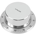 thumbnail image 1 of Temporizador mecánico de cocina de 60 minutos con alarma de sonido magnético, temporizador de acero inoxidable y ABS, temporizador de cocina para cocina (plata) Sailing Electrónica, 1 of 5