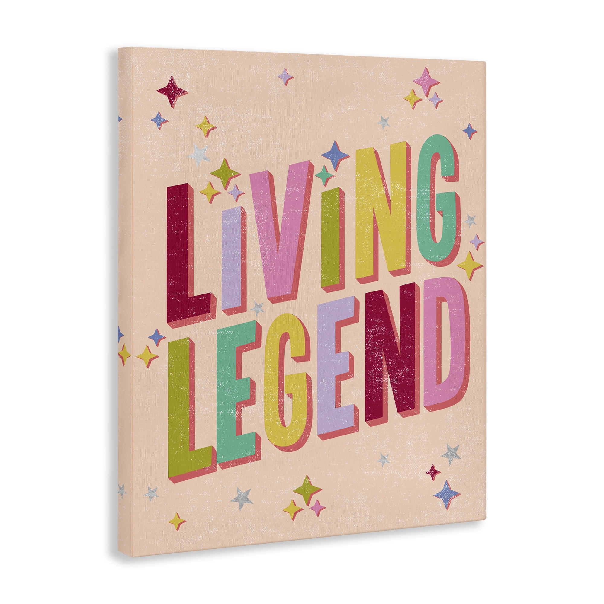 Stupell Industries Vintage Living Legend Phrase Text & Numbers Painting Wrapped Canvas Art Print Wall Art, 24 x 30
