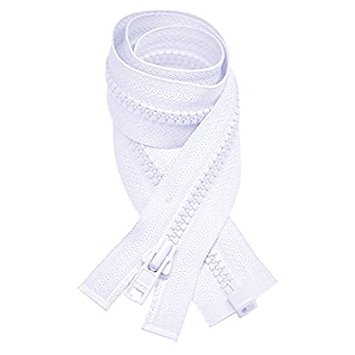 YKK Vislon 2-Way Separating Zipper, Size 36, White – For Jackets, Vests & Outerwear - View #11
