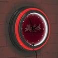 thumbnail image 6 of Leinenkugel's 14 Inch Chrome Double Ring Neon Clock, 6 of 6