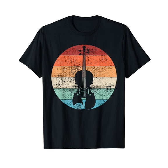 Violin Violinist Musical Instrument Retro T-Shirt