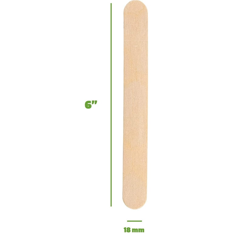 Generic 100Pcs Wooden Craft Popsicle Craft Sticks Stick 6 @ Best Price  Online