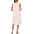 thumbnail image 3 of INSPIRE CHIC Pleated Dress for Women's Summer Casual 2025 Sleeveless Midi Swing Tank Sundress V Neck Dresses XL Beige, 3 of 6