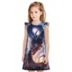 thumbnail image 1 of Fotbe Urban Style Colorful Dragon Vestido de Dormir para Niñas de 3 a 10 Años, Mangas Cortas, Estilo Princesa, Pijama Camisón con Mangas Voladas-X-Large, 1 of 6