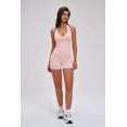 thumbnail image 2 of PISONIC Women 2 Piece Workout Sets High Waisted Tummy Control Biker Shorts Halter Padded Tank Tops, 2 of 9