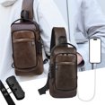 thumbnail image 2 of Water-Resistant Chest Sling Bag - Compact Crossbody Pack with Earphone Port & Zippered Pockets, 2 of 6