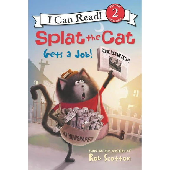 Splat the Cat Gets a Job! (Hardcover)