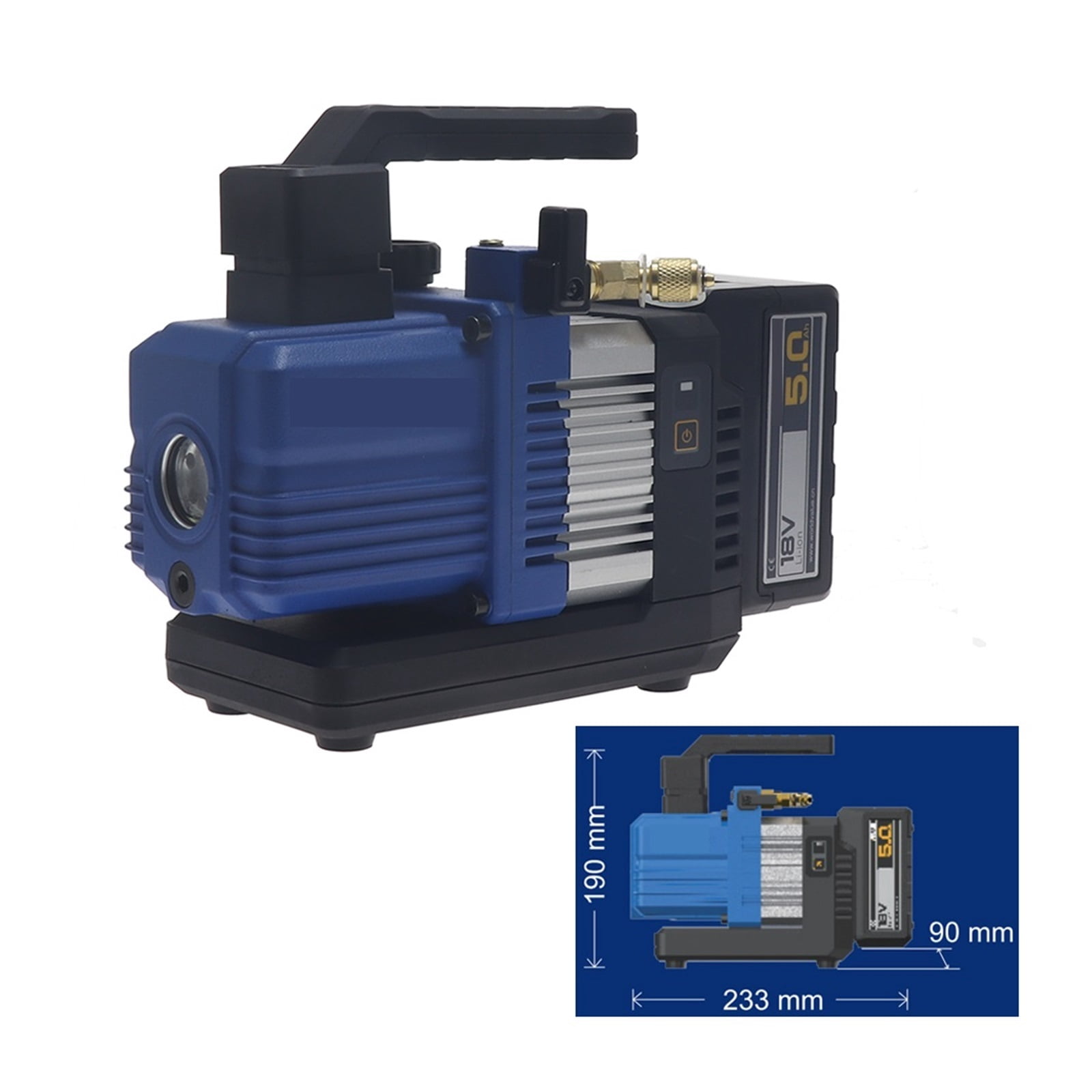 Lithium Battery Vacuum Pump Silent Small VRP-2DLi VRP-2SLI Charging Dual Stage 1L DC Brushless Mini Vacuum Pump ,Outstanding Oil Inlet System