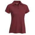 thumbnail image 6 of Expert Brand Women's Oxymesh™ Dry Fit Athletic Polo Shirt, Cardinal, Small, 6 of 7