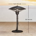 thumbnail image 2 of Chauffage de Patio Électrique 1500 W - Chauffage d'Appoint Extérieur Noir avec Protection contre le Basculement et Design Rétro - Idéal pour Terrasses, Patios et Balcons - 16,5 Po x 26 Po, 2 of 7