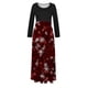 thumbnail image 4 of Vestidos de Navidad Para Mujer Estampado de Árbol de Navidad Manga Larga Cuello Redondo Vestido Largo Playa Casual Maxi Sundress Odeerbi  ODB203009, 4 of 6