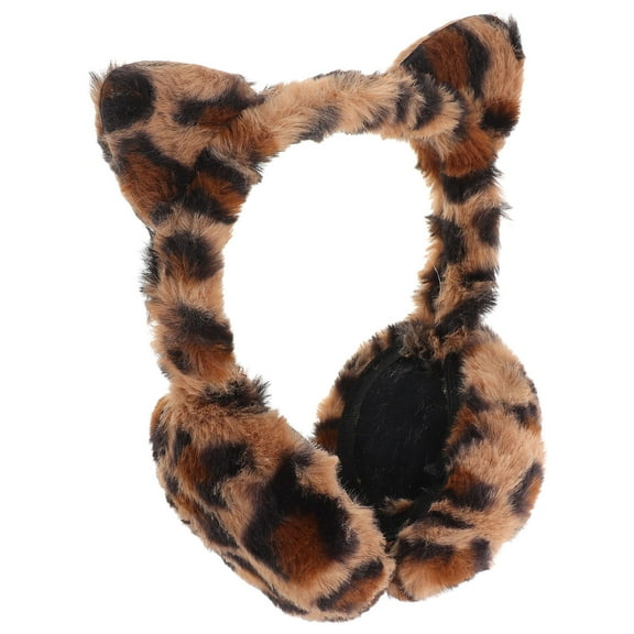 IBASETOY Women Faux Fur Headband 1Pack Foldable Design Fluffy Winter Ear Warmer Outdoor Activities