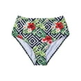 thumbnail image 1 of Gureui Women High Wasit Swim Trunks, Coloful Printing Swimming Pants, Plus Size Swimsuit Bottoms, Female Holiday Beachwear, 1 of 6