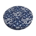 thumbnail image 2 of Xecao's Dragon Print Stool Covers offer stylish, washable protection for PU round bar stools, perfect for home or commercial use., 2 of 7